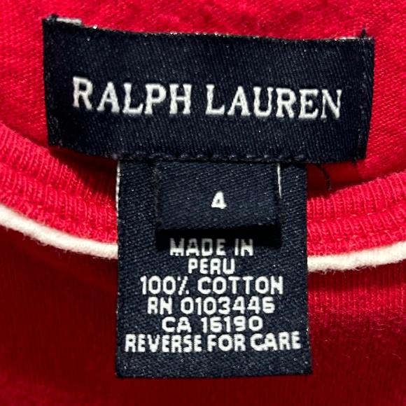 Janie and Jack girls jean size 3T and Ralph Lauren red shirt size 4 EUC - Picture 6 of 8